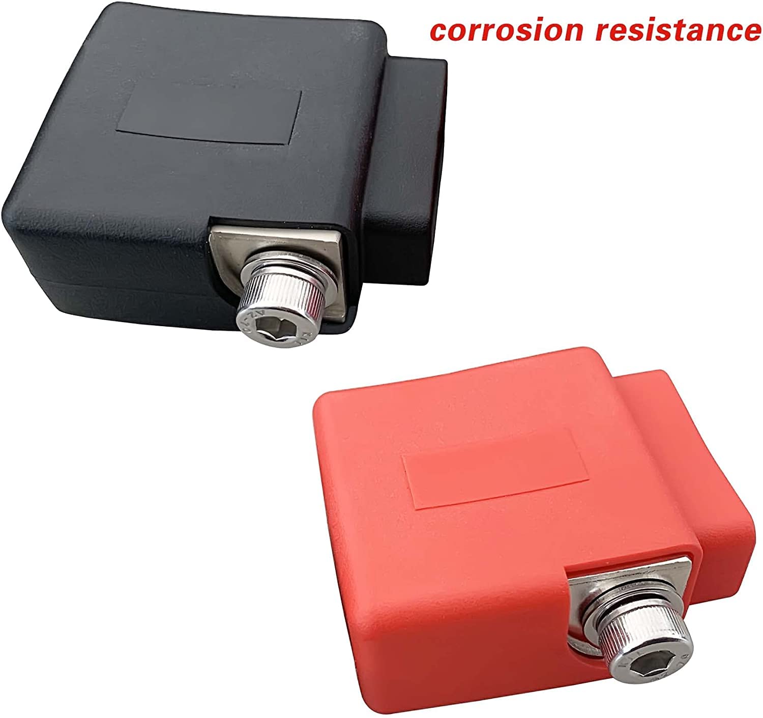 1 par de terminales positivos y negativos de batería definitiva 0/4/8/calibre AWG con adaptador de perno superior