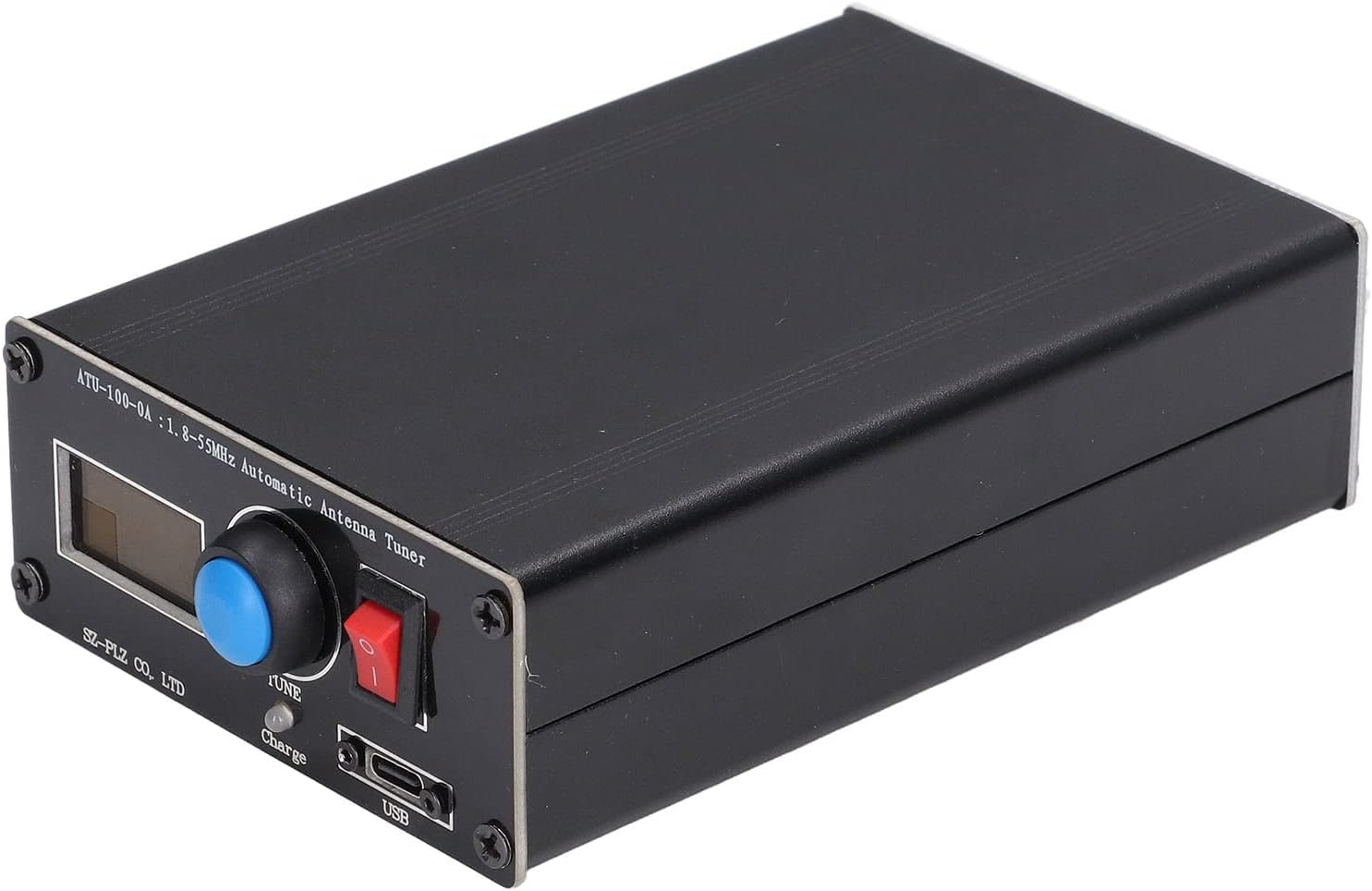 Automatic Antenna Tuner with 0.96 Inch OLED Display - 1.8-55 MHz Frequency Range - ATU - 100 Radio Tuner Developed by N7DDC - 10-15V DC Operating Voltage - Aluminum Alloy
