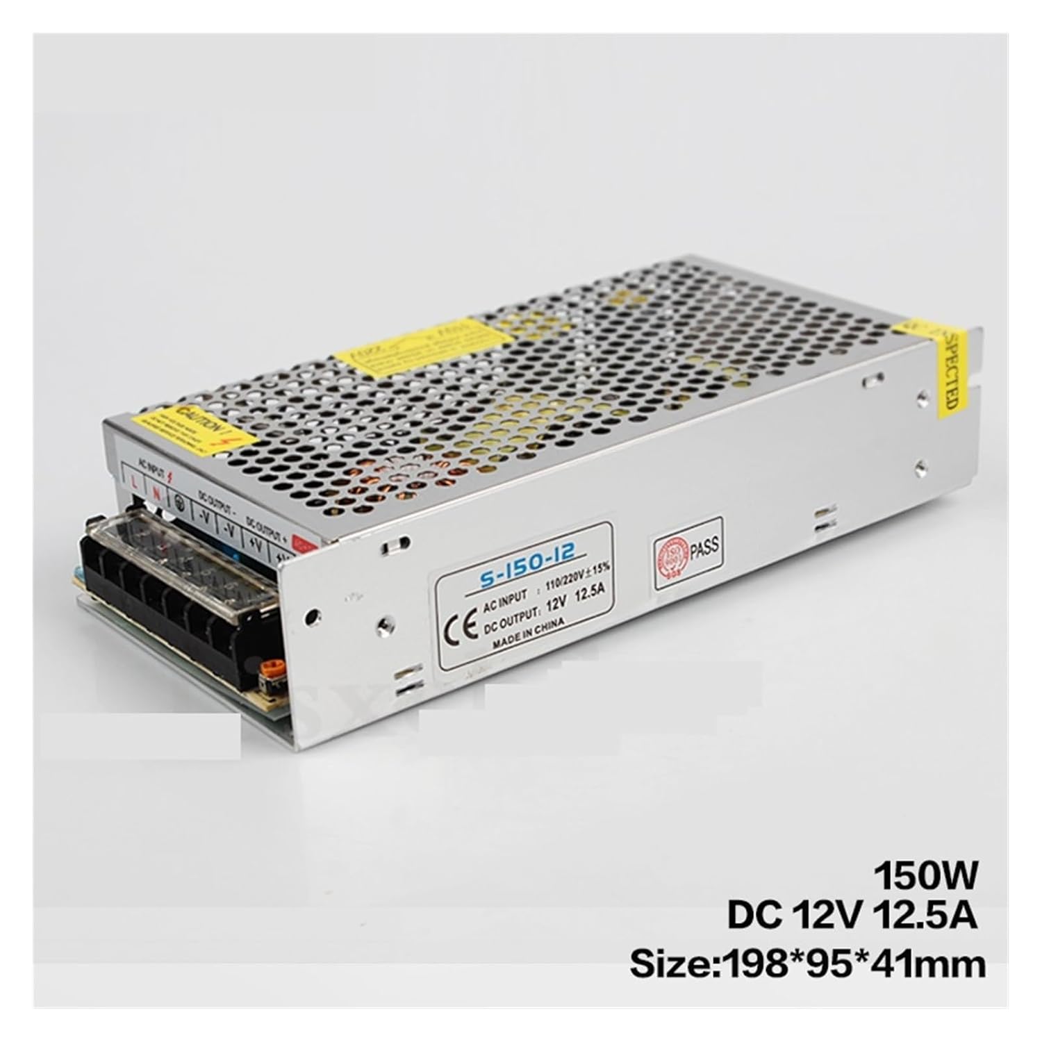 1 Piece LED Driver 12v Power Supply, Suitable for LED Strips AC 85-265v 110V 220V to DC 12V 1A 5A 10A 15A 20A 30A Switching Adapter Transformer(D12V 60W)