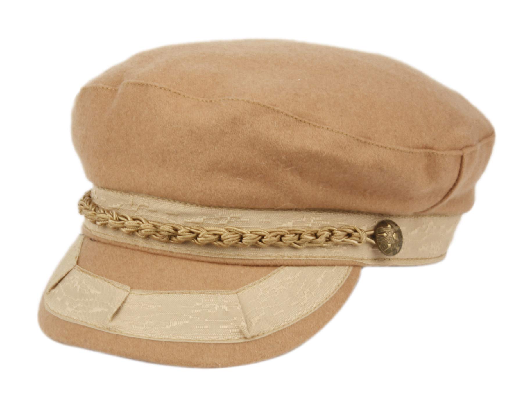 EPOCH Men's Greek Fisherman Sailor Fiddler Winter Wool Driver Hat Flat Cap