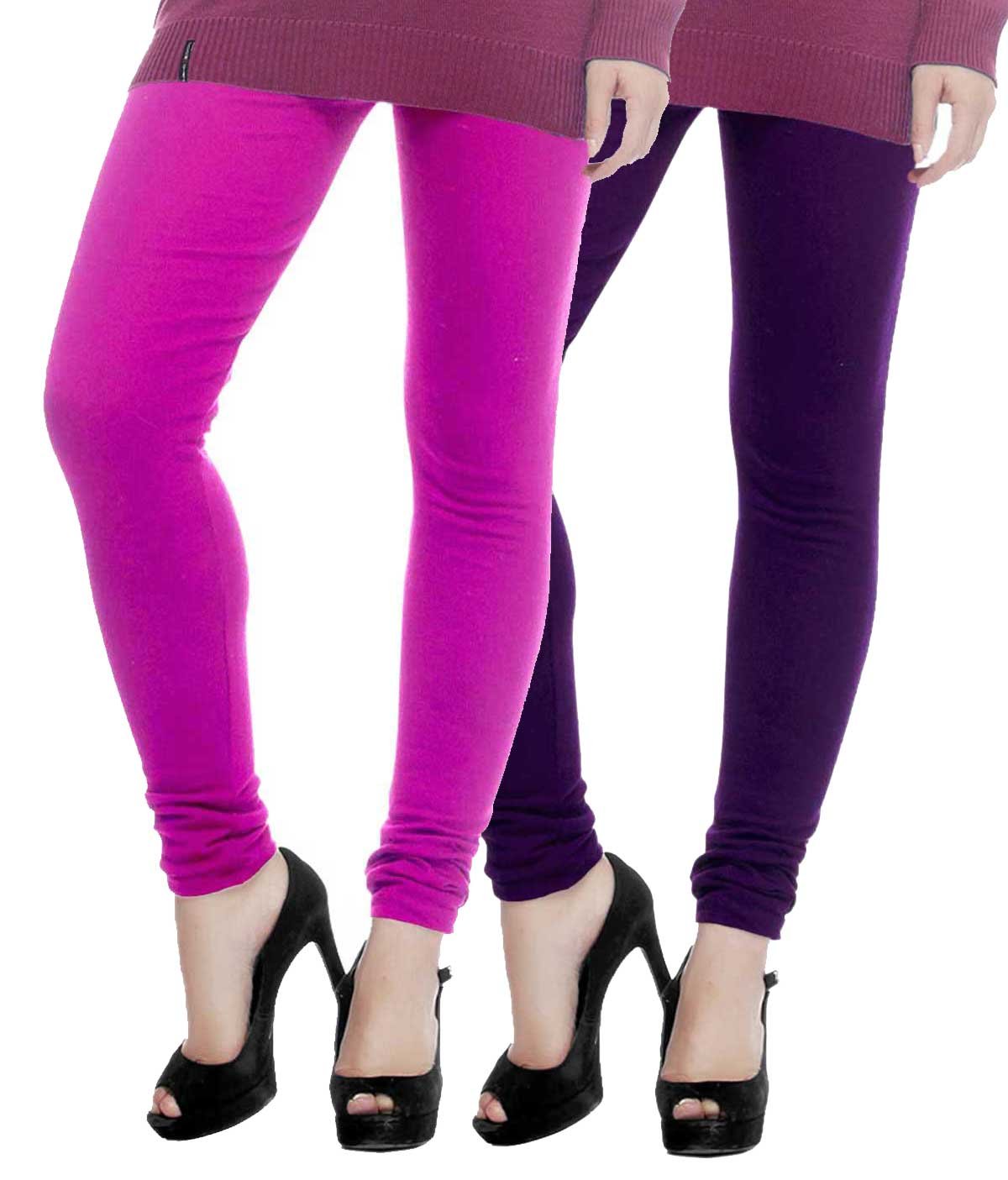 rrtbz Woolen Women's Leggings Magenta & Voilet -Pack of Two - XL-picture-15