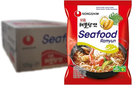 Nongshim Instant Noodle Ramyun Seafood 20 x 125 Gram, 2500 g