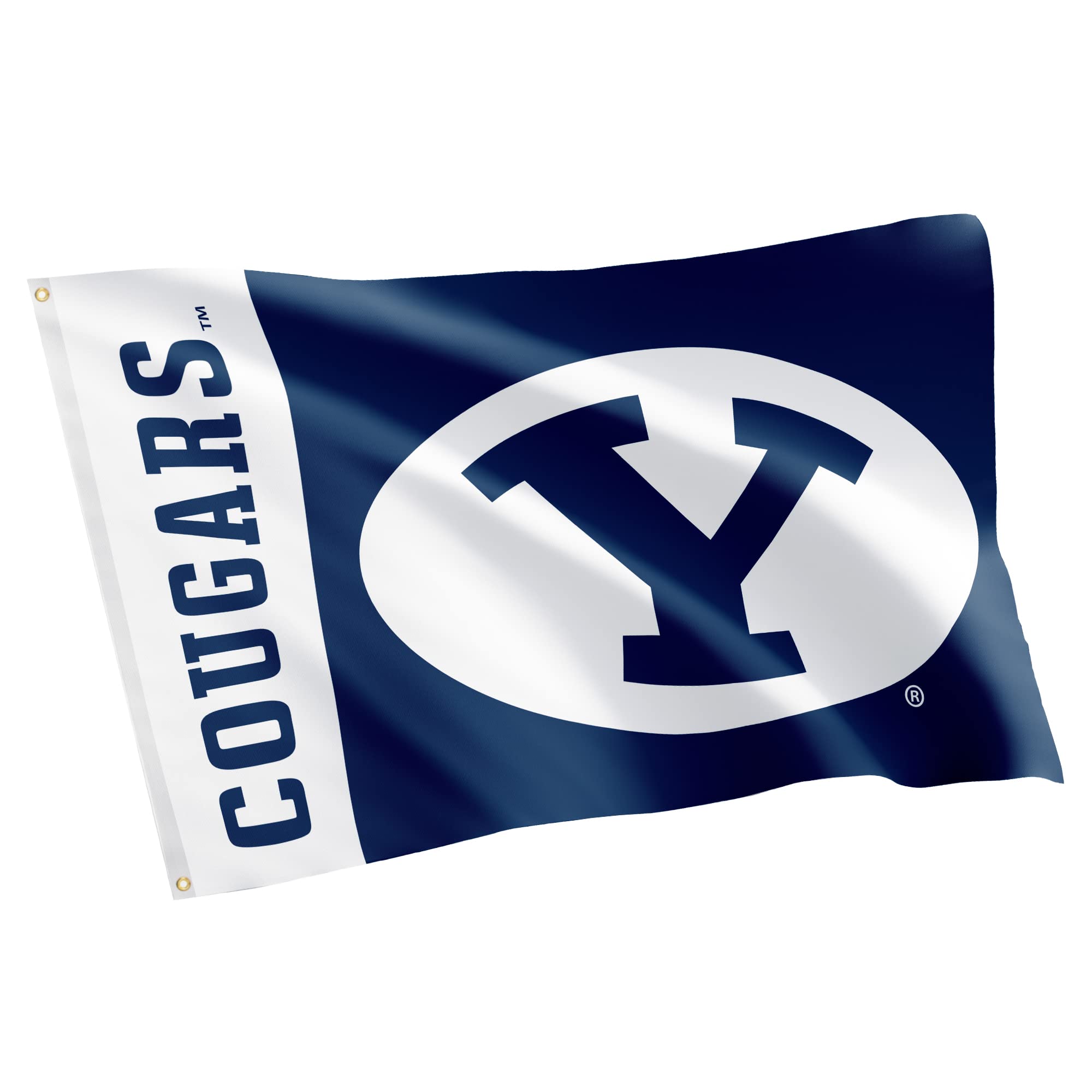 Desert Cactus Brigham Young University Flag Cougars BYU Cougs Banners 100% Polyester Indoor Outdoor 3x5 feet Flags (Team Name)