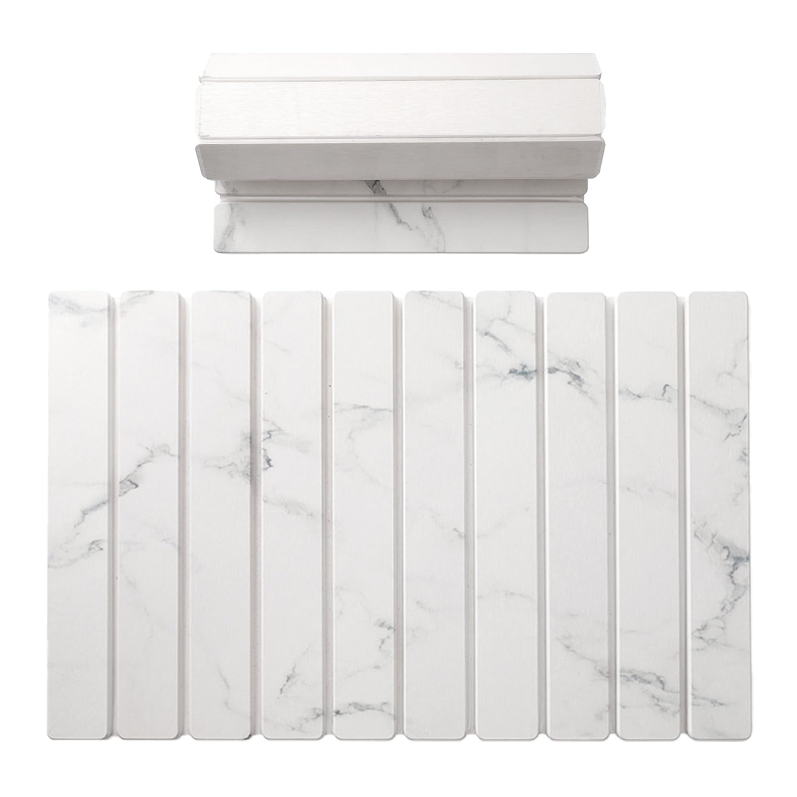 Tapis de diatomées absorbant antidérapant support pliable de cuisine et salle de bain 40x30
