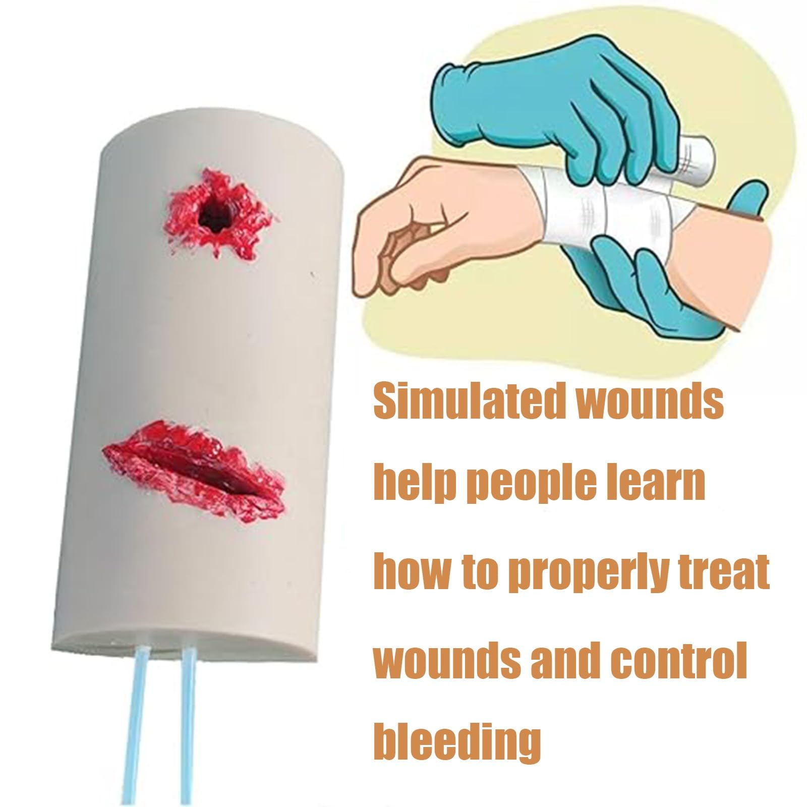 Simulatore Di Medicazione Per Ferite Modello Di Simulatore Di Lacerazione 2 In 1 Multitask Tourniquet Trainer Model Para Course Teaching A
