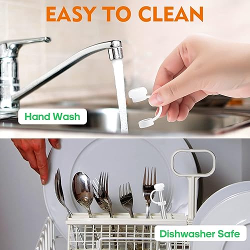 Miniatura 2 de Juego de 3 tapones de silicona a prueba de derrames para Stanley Cup 1.0 de 40 onzas30 onzas, incluye 2 fundas para pajilla, 2 tapones y 2 tapones