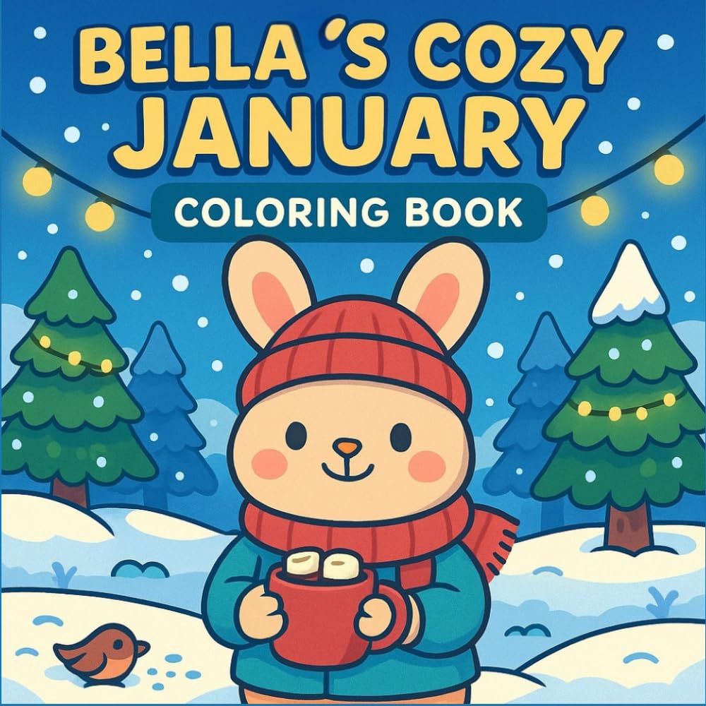 Bella’s Cozy January Coloring Book: Warm Moments for Cold Days (A Year with Friends)