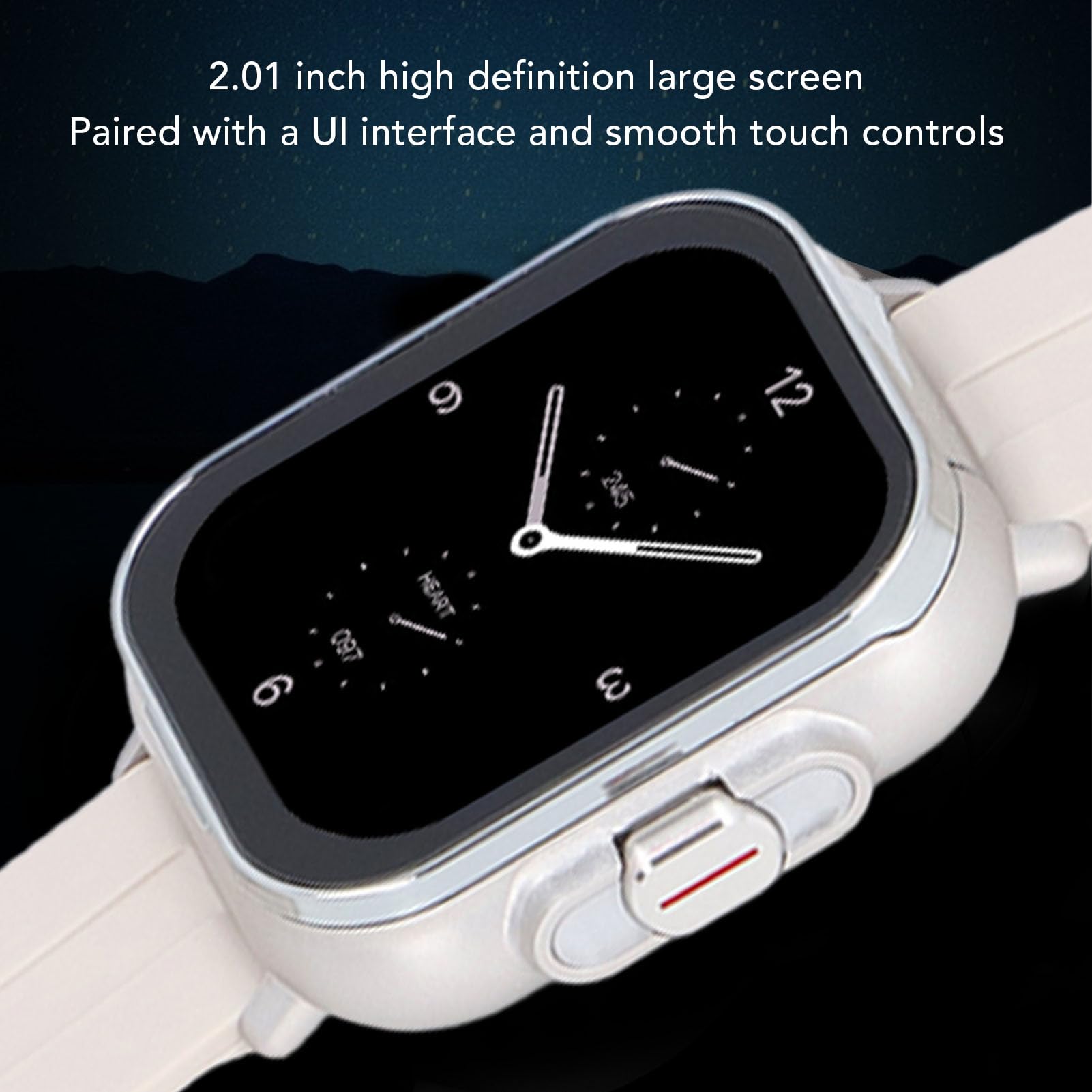 Cocoarm Montre Intelligente 2 en 1 avec écouteurs Bluetooth, NFC (Silver