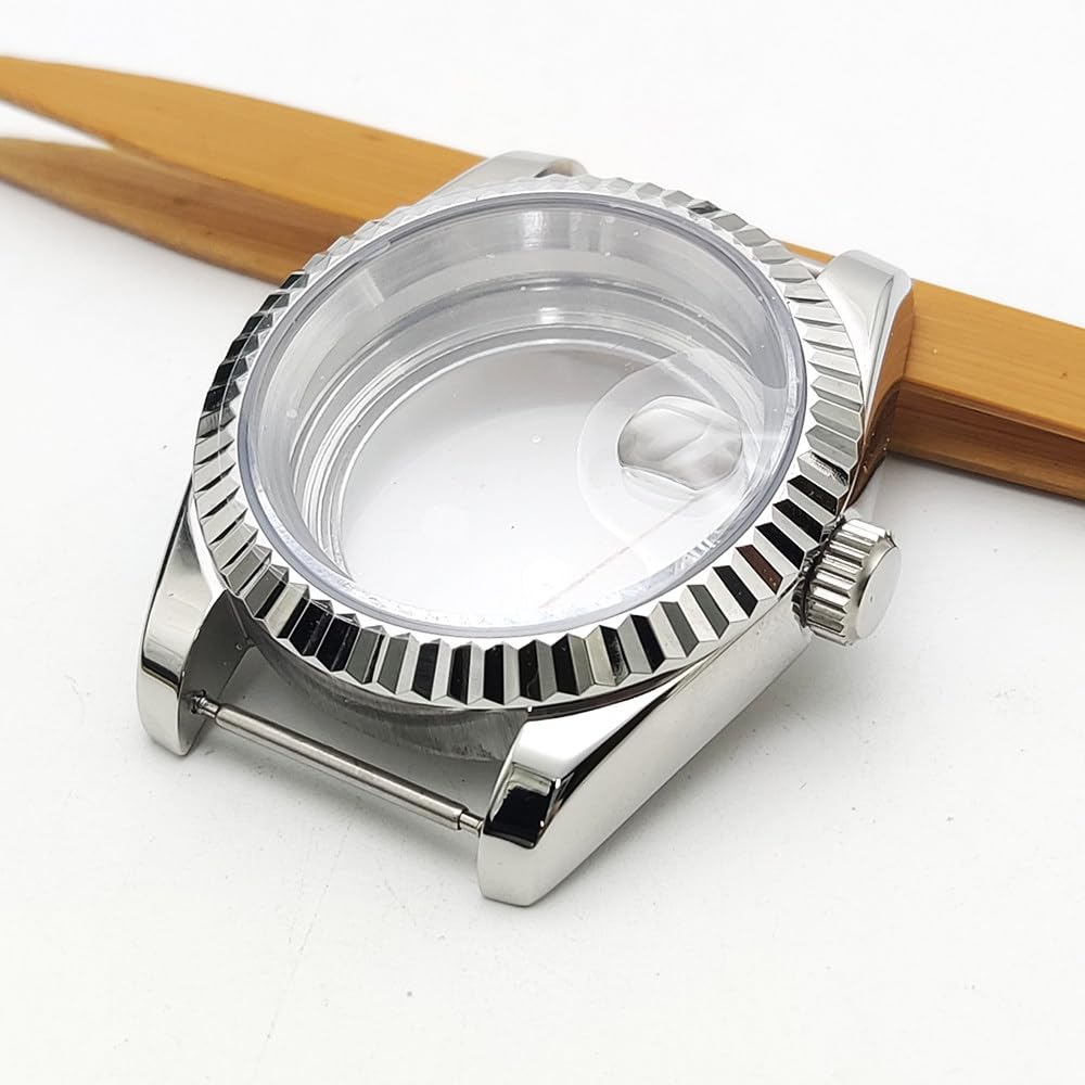 Uhrengehäuse Kit, für NH35 NH36 Werk, Glasboden Edelstahl Uhrengehäuse für Rolex Datejust Oyster Perpetual