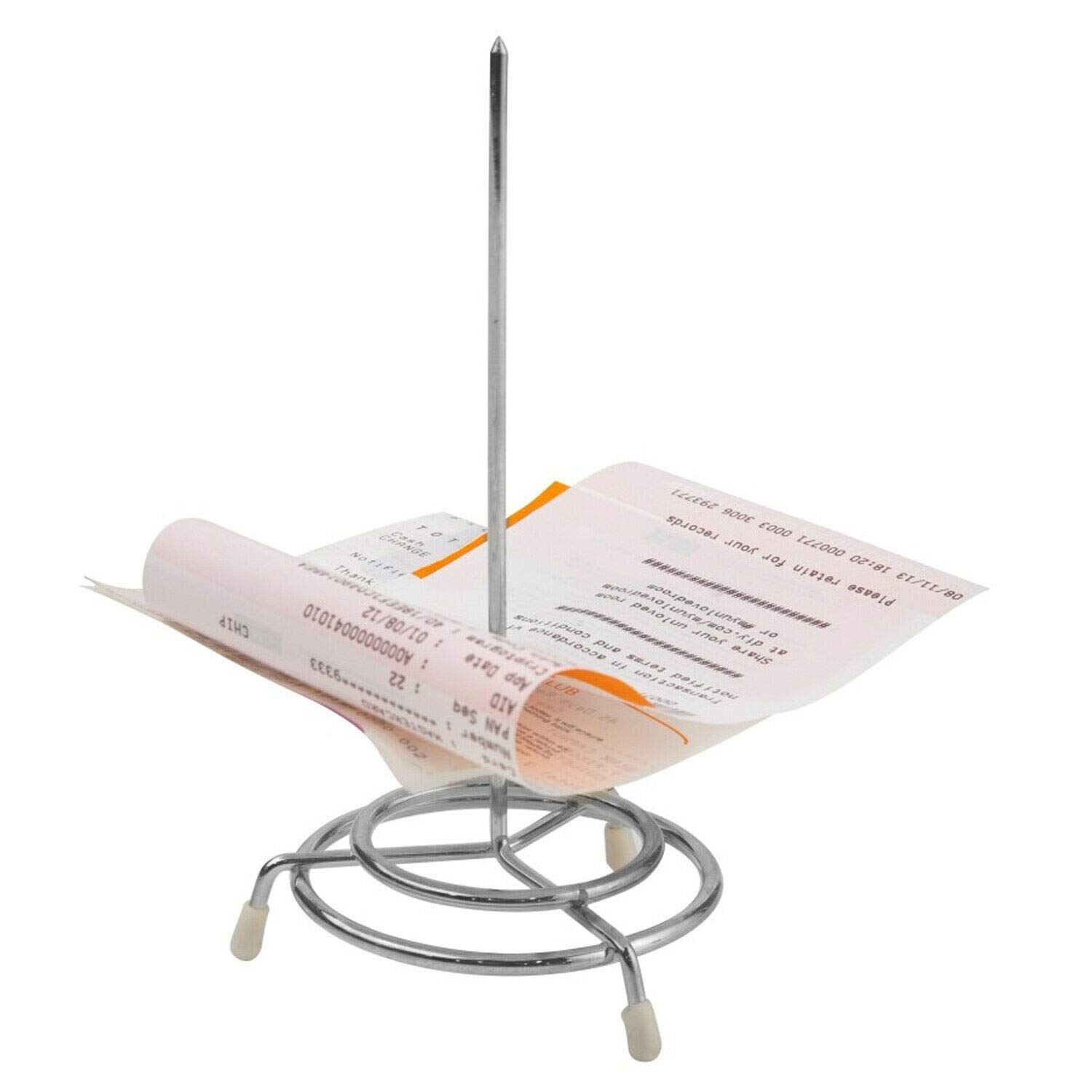 We Can Source It Ltd - Check Spindle Bill Spike Receipt Holder Ticket Organiser Chrome Finish
