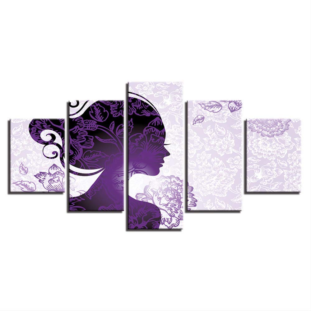 Toile murale aquarelle abstraite femme pour décoration maison moderne