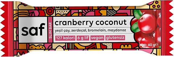pure Cranberry coconut Slim Bar 40 gr x 12