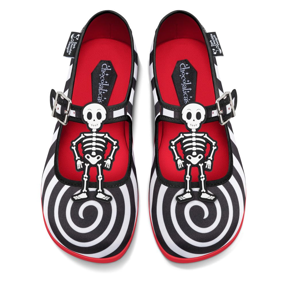 Hot Chocolate Design Chocolaticas Funky Canvas Women's Mary Jane Flat Shoes — view 92