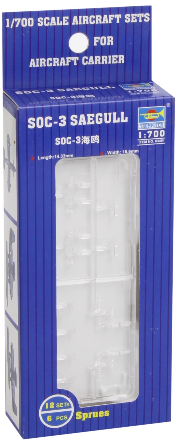 Trumpeter 1/700 SOC3 Seagull Scout Aircraft Set for Warships (12-Box)