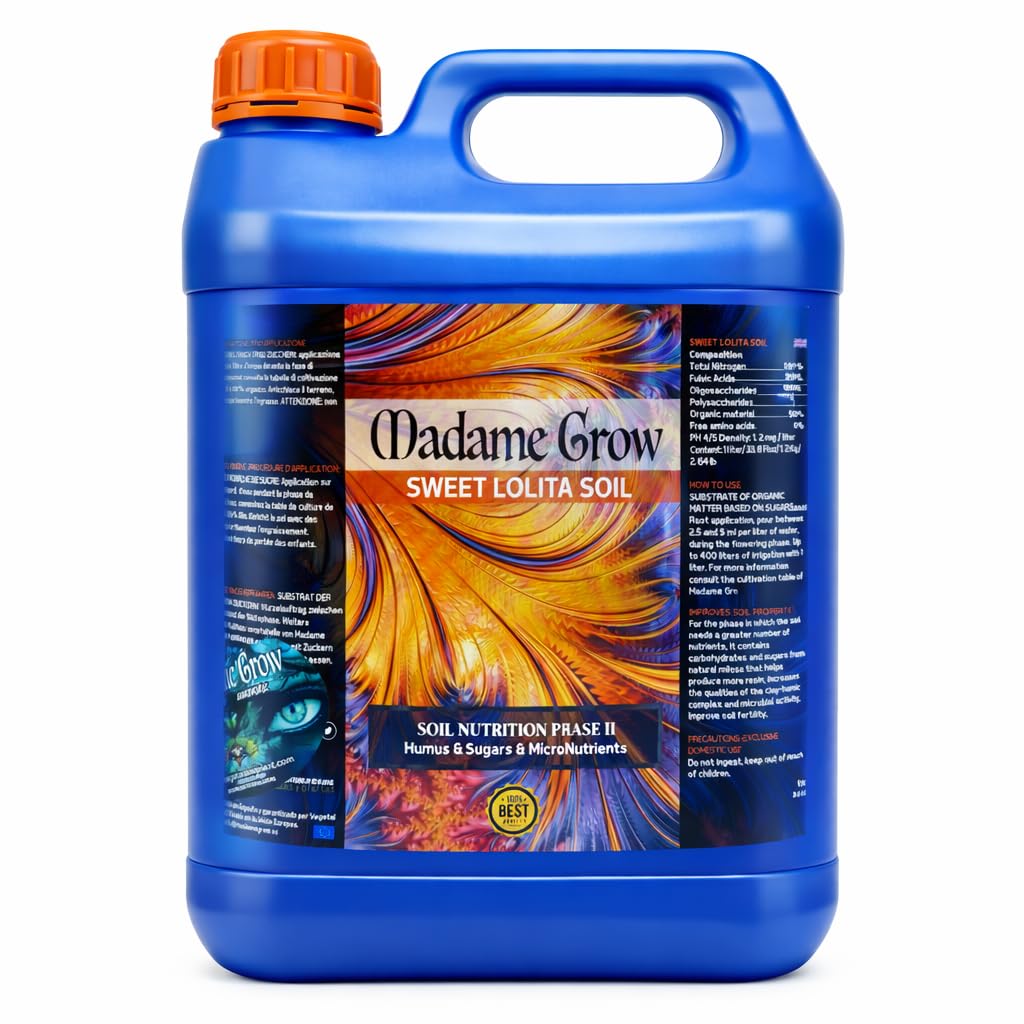 Madame Grow - Nawóz organiczny - Mikroelementy - Rośliny 420 - Odżywianie i energia - Sweet Lolita - (5L)