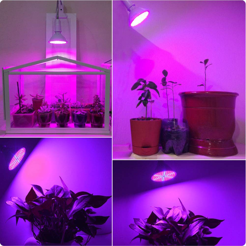 Led grow light E27 fitolampy lámpara de fito de espectro completo con clip para plántulas de plantas fitolamp box carpa interior,126 leds