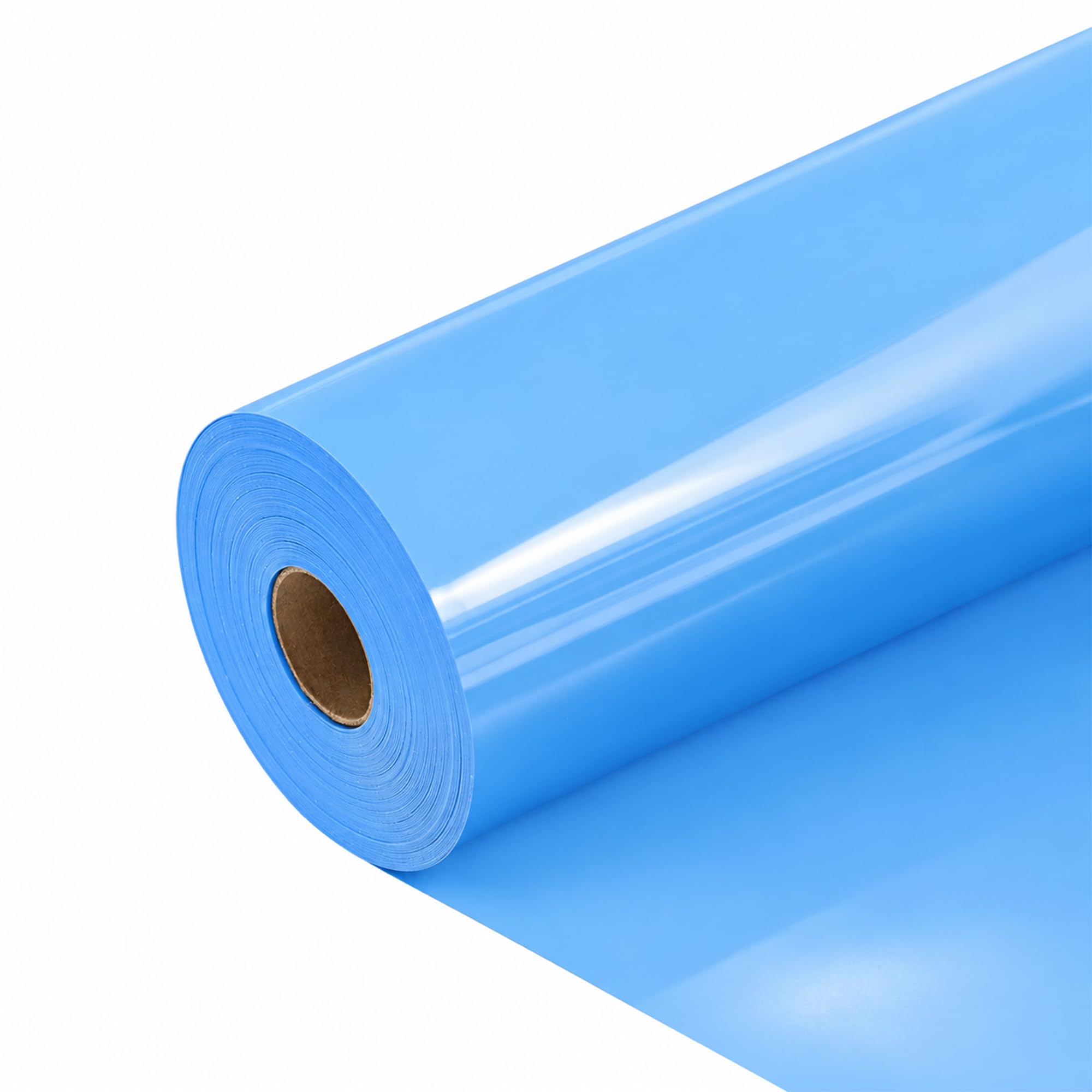 HTVVETUR Iron on Vinyl, Sky Blue, 12 Inch by 60ft Heat Transfer Vinyl