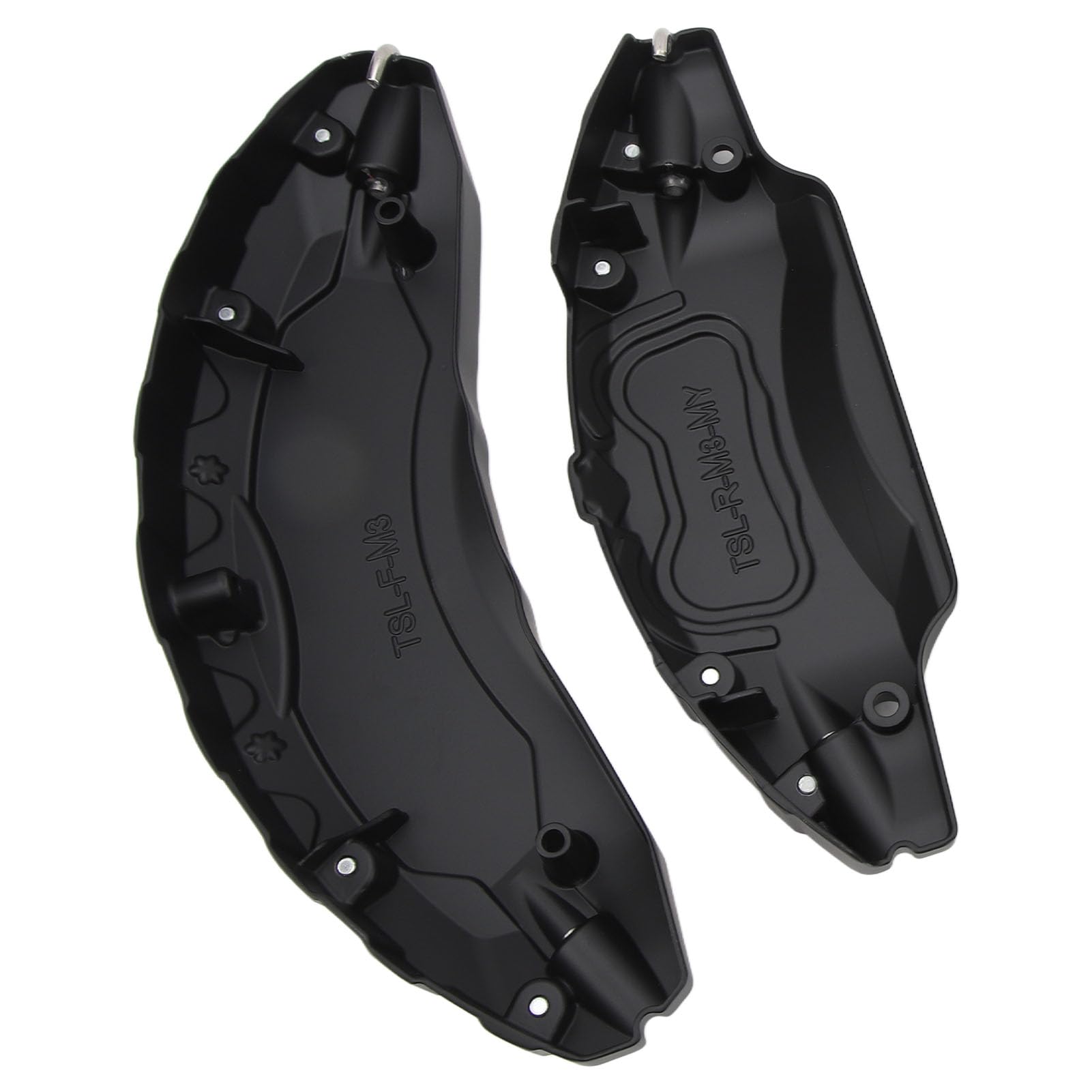AMONIDA Osłony Zacisków ze Stopu Aluminium 18 Cali 19 Cali Stylowa Osłona Hamulca Pasuje do Modelu 3 2017-2023 4 szt. (BLACK)
