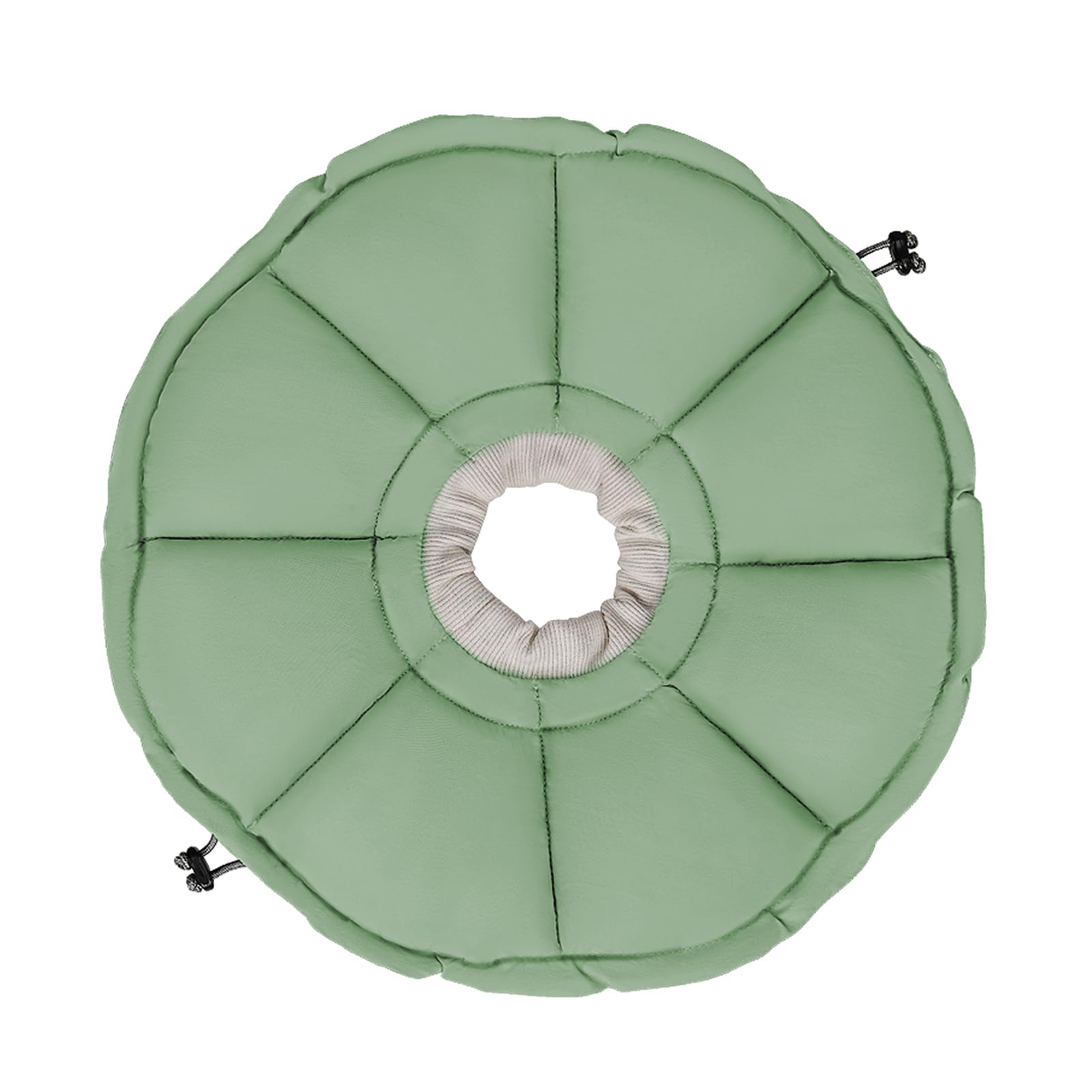 Supet Soft Cat Cone Collar to Stop Licking After Surgery Adjustable Waterproof Recovery Collar for Cats with Silent Material & Flower Design (Green,L) — image 1