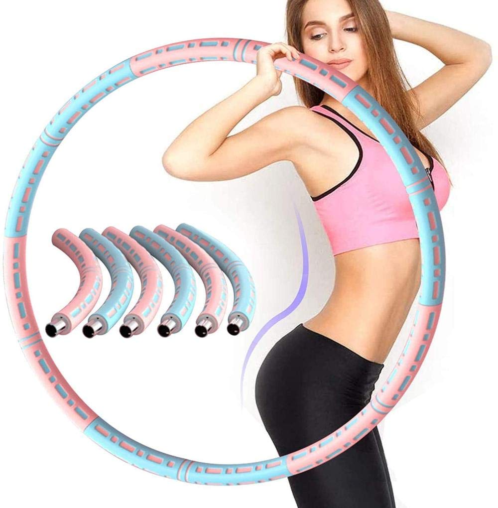 Hula Hoop Adult adjustable 1-5Kg Weights Hoola Hoop child 6 Sections Detachable Stainless Steel Hose