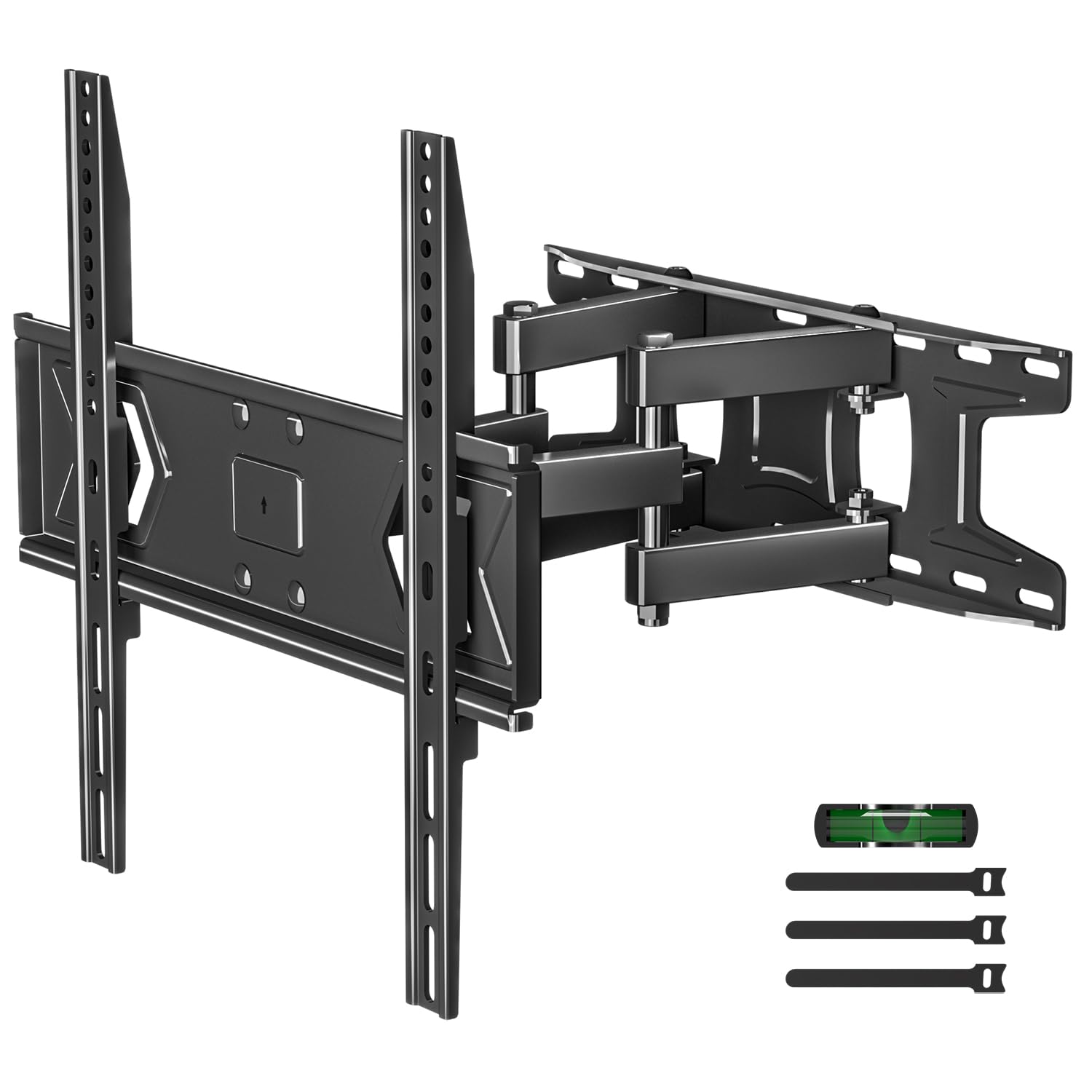 Suptek Supporto da parete per TV estraibile, inclinabile e girevole, per TV da 26-70 pollici, supporto estensibile per TV Full Motion fino a 45 kg, VESA max 400 x 400 mm, MA001