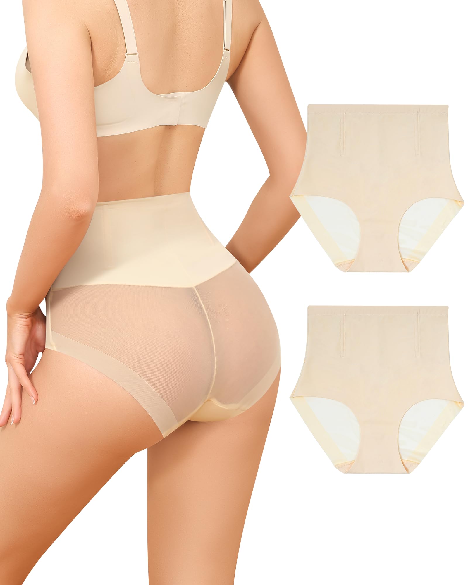 Levao Shapewear Damen Bauchweg Unterhose Miederhose Hohe Taille, S-3XL | Alltag Bequem Bauch Weg Hose Nahtlose Bauchkontrolle Unterwäsche Miederslip Figurformender Slip Shaping Kaiserschnit