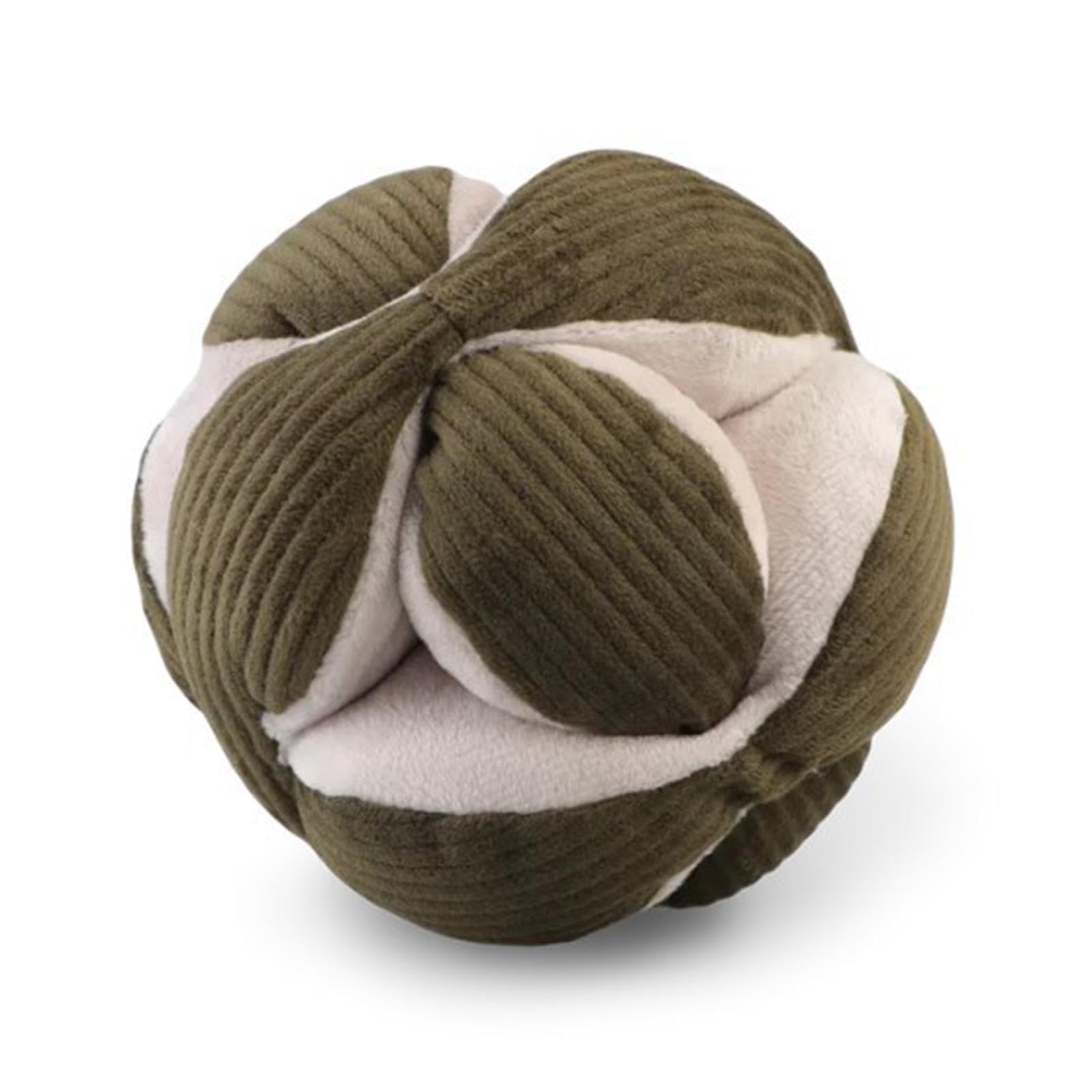 Balle pour Chien Jouet Interactif Peluche Sifflet Jouet à Mâcher Tissu Doux Protection Mobilier Convient pour Dressage Chiots Animaux, Vert Foncé