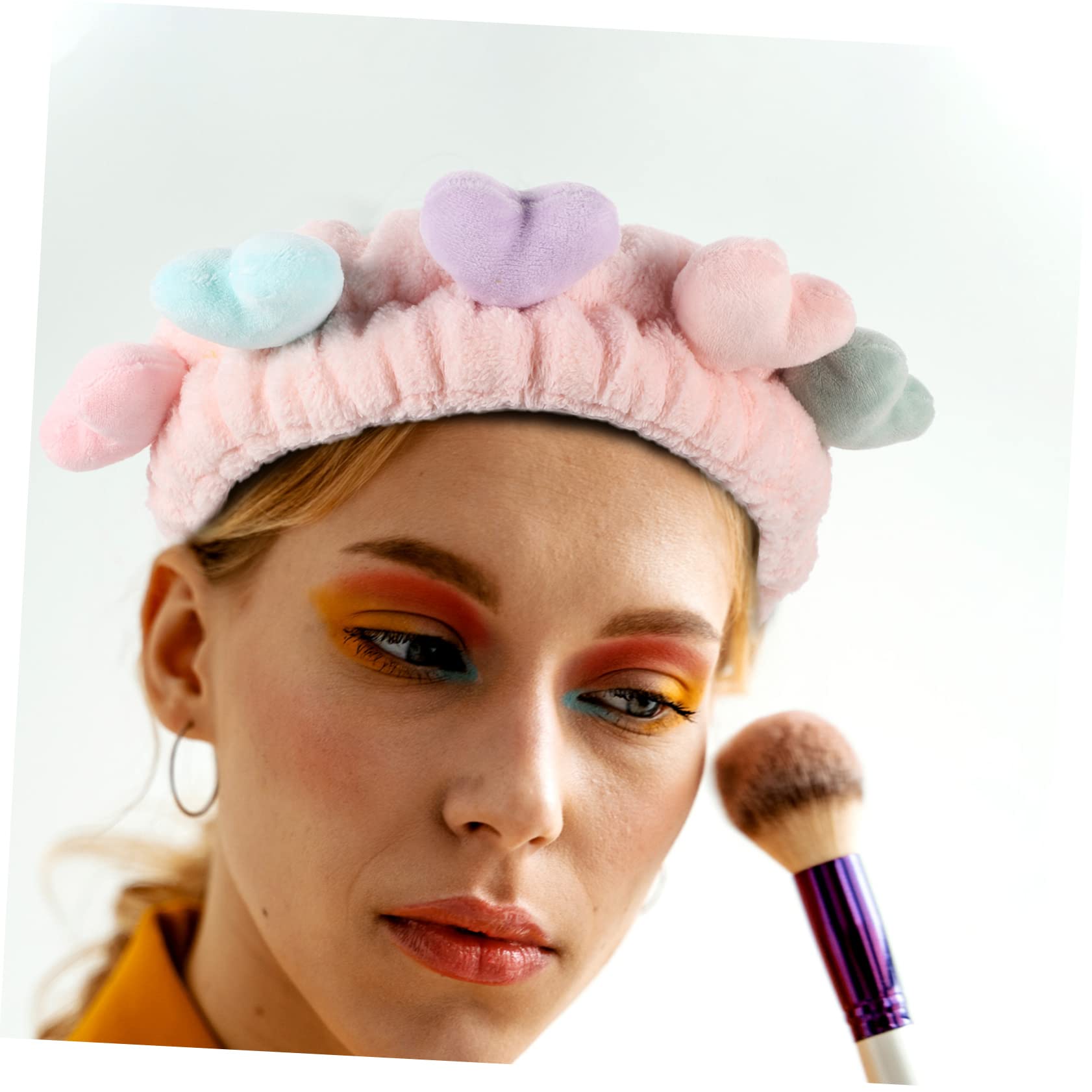 MAGICLULU 6 Pcs Del Cuore Trucco Dei Make Up Fasce Dei Hairband Elastica Elastici Dei Per La Testa Dei Per Le Donne