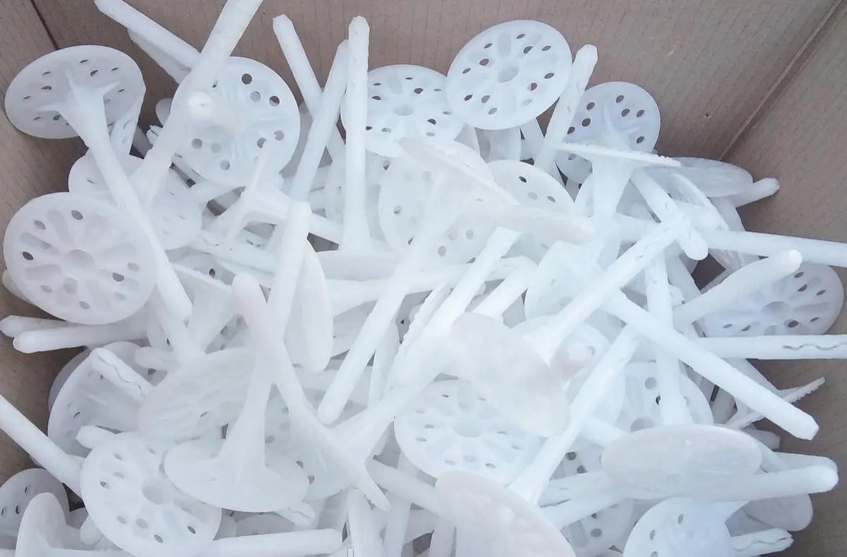 Biella™ Insulation Dowels with Nail Fastener – Thermocol Wall Plug for External Wall Insulation System (90mm) (100PCS)