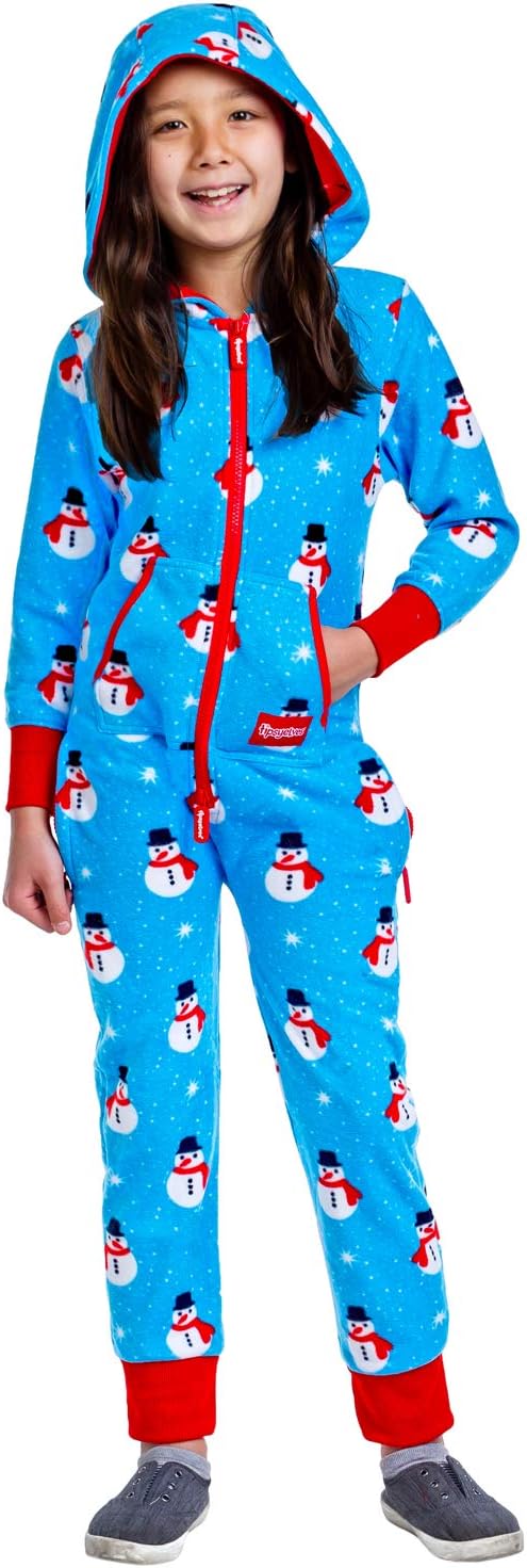 Size Large Tipsy Elves Christmas Jumpsuits for Boys and Girls - Comfy and Cozy Children's Rompers for Holiday Occasions