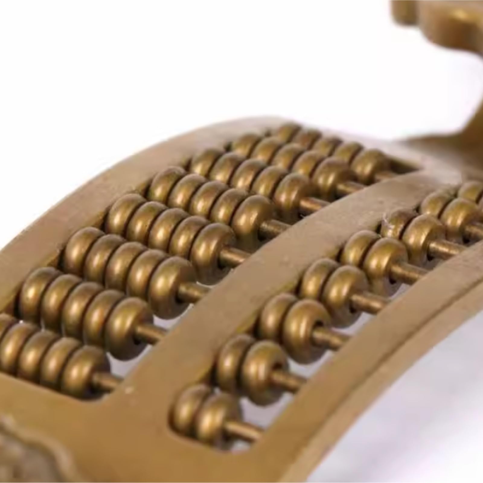 Abacus Tool 1 Szt. Starożytny Chiński Styl Abacus Ornament Mosiądz Statua Wystrój Domu Zabytkowa Figurka Dekoracja Pulpitu Narzędzie do Obliczania(32cm)