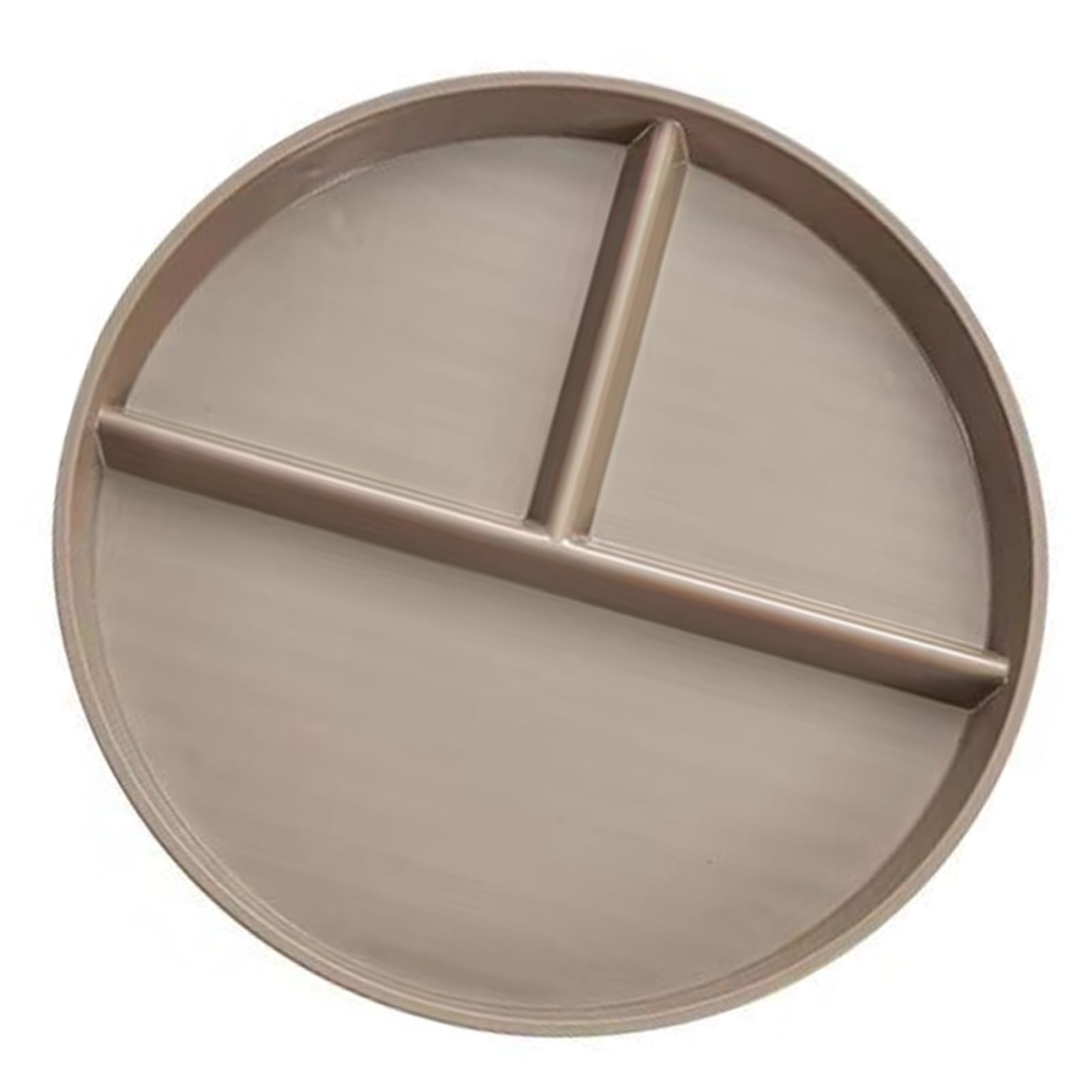 MICFENY 22cm Unbreakable Divided Dinner Plate Texture Serving for and Family Microwave and Dishwasher Safe