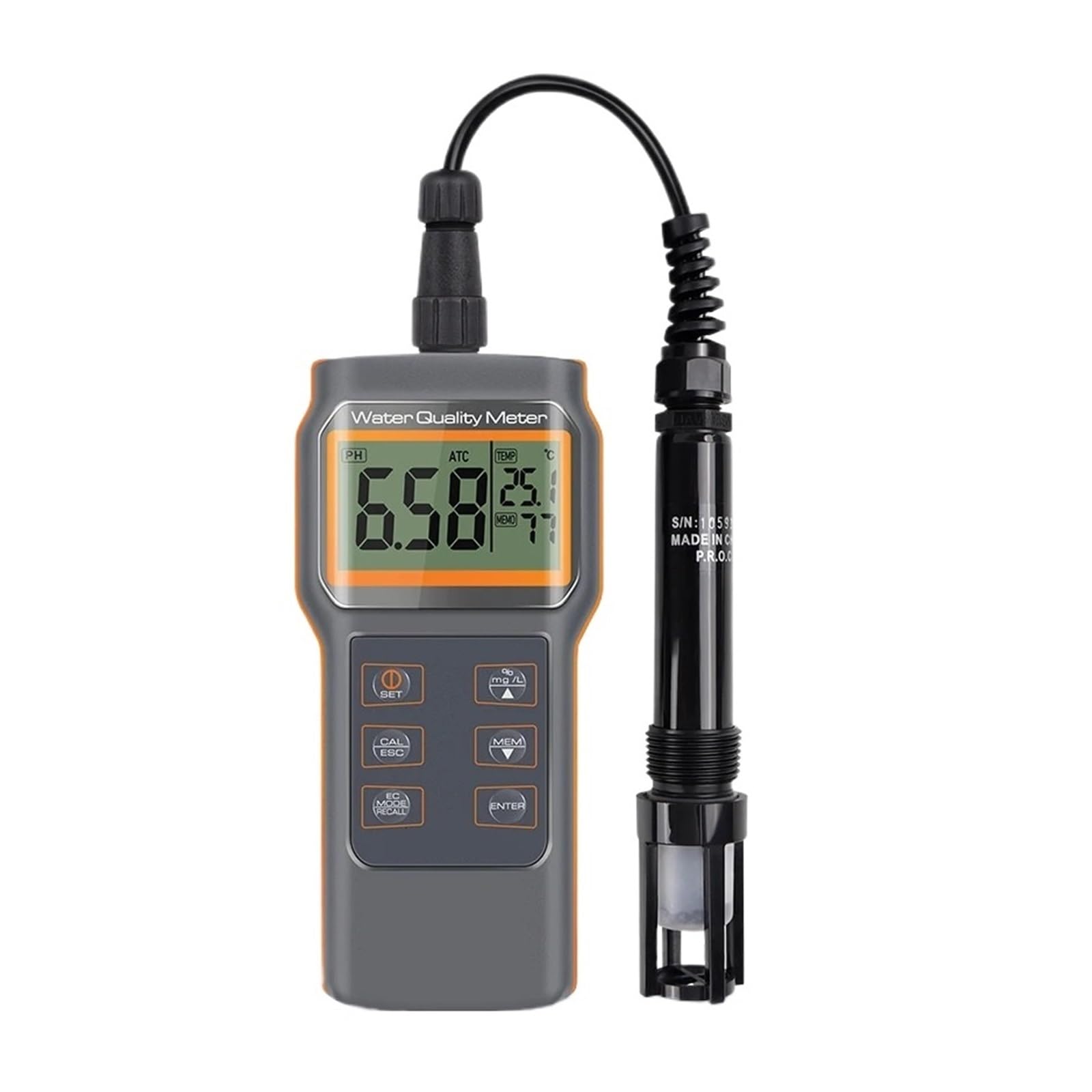 Rilevatore PH/SALE/TDS/DO/TEMP Acquacoltura Piscina Acquario Tester Dela Qualità Del'acqua Misuratore PH Multifunzionale Misurazione Accurata