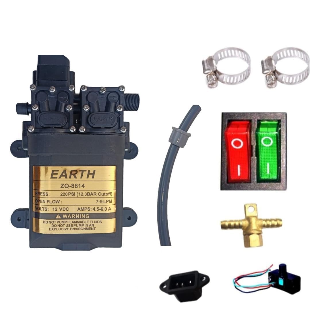 TAJ SUPER Heavy duty 12v DC Battery Electric Portable Diaphragm Pump 220 PSI Double Motor Kit Used as Car Washer ac cleaning Agriculture Sprinkles Water Drip Irrigation Clearing House Shower Spray. (B0CBM4Y7B2) Amazon Price History, Amazon Price Tracker