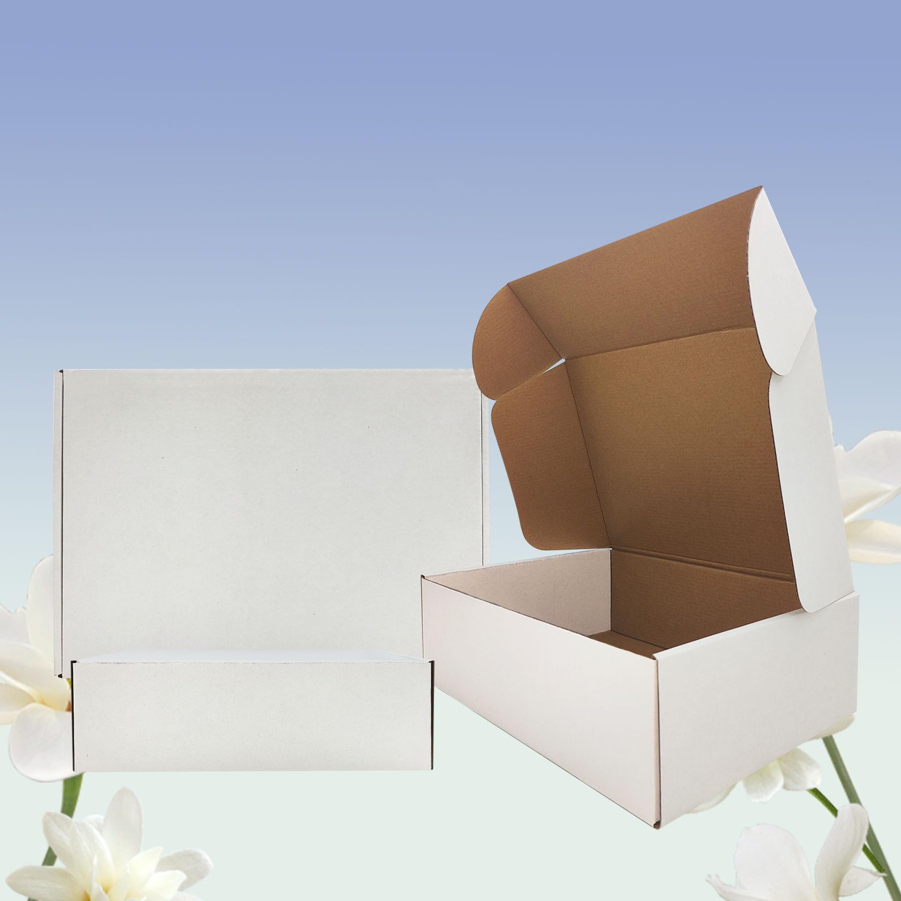 20 Stück 33 x 22,9 x 10,2 cm Versandkartons weiß Karton Versandkartons Kleinunternehmen Versandkartons Briefkasten Bulk Geburtstag Hochzeit Party Buch Literatur Geschenk