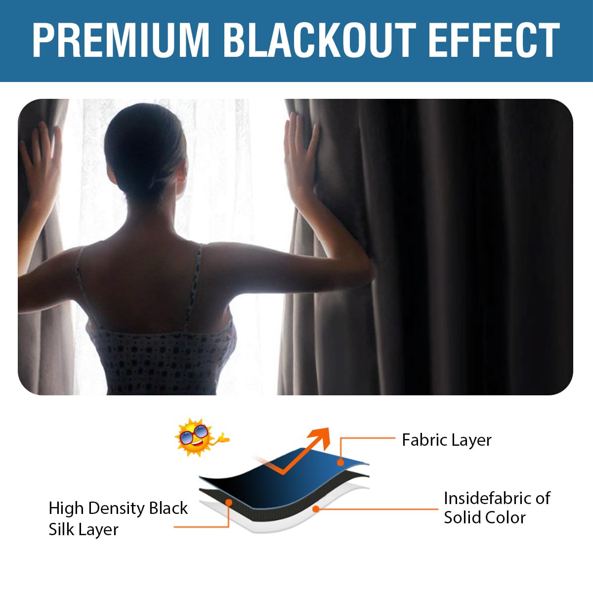 BellaHills Blackout Curtains Pencil Pleat Bedroom Curtain Panel for Privacy Protected Thermal Insulated Window Treatment for Living Room 2 Panels - Image 4