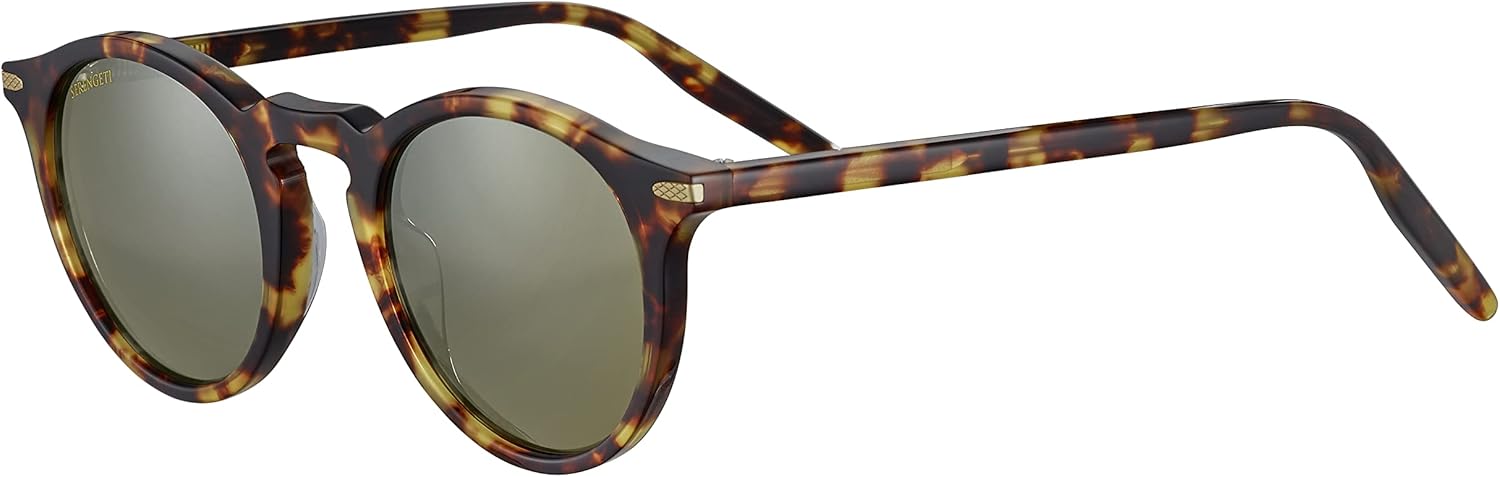 Serengeti - Raffaele, Shiny Tortoise, Mineral Polarized 555nm Cat 3 to 3, Small-Medium, Sunglasses, Unisex, Adult - Image 4