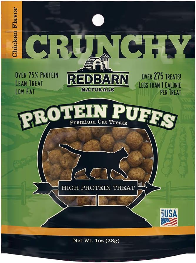 Redbarn Pet Products Cat Protein Puffs Chicken 12-Count
