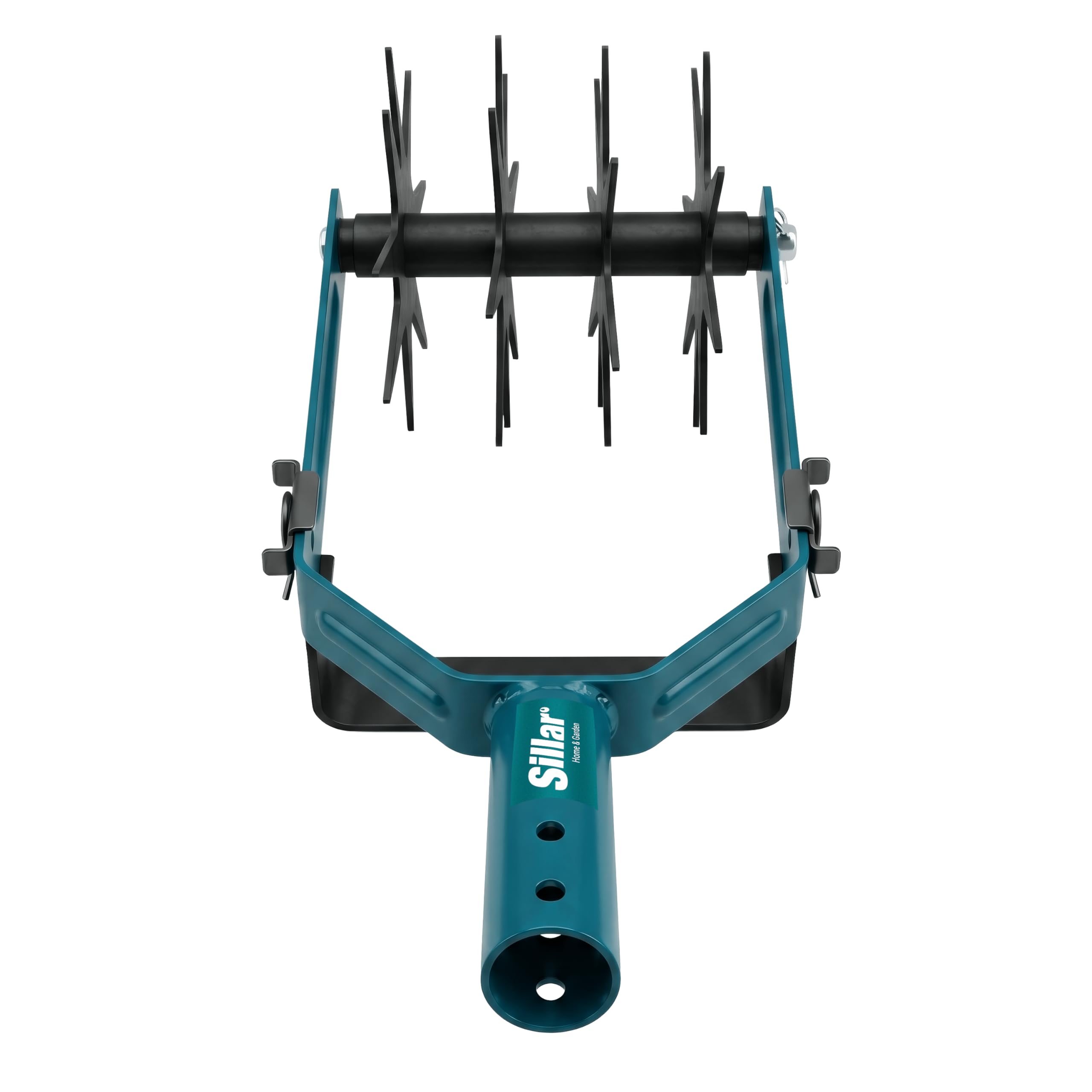 Sillar Coltivatore 2 in 1 Manuale, Arieggiatore Rotativo con Sarchiatore per Erbacce, Attrezzo da Giardino in Acciaio Inox e Manganese per Prato, Orto, Terreno, 182 cm