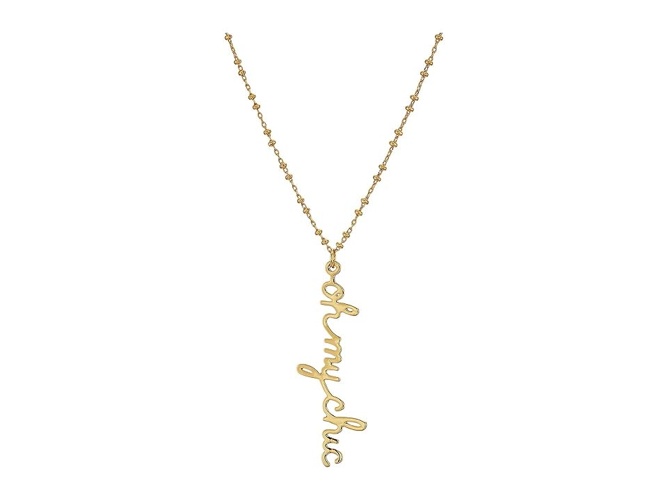 

Rebecca Minkoff Oh My Chic Pendant Necklace (Gold) Necklace