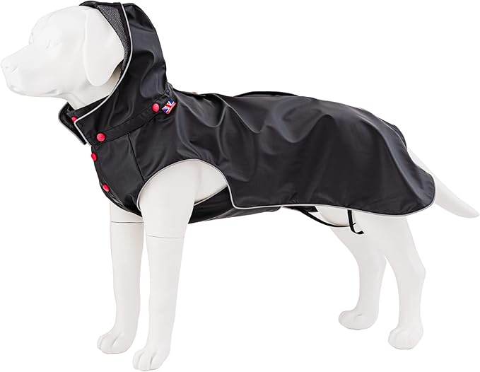 HUGO & HUDSON Dog Raincoat Reflective All Weather Waterproof