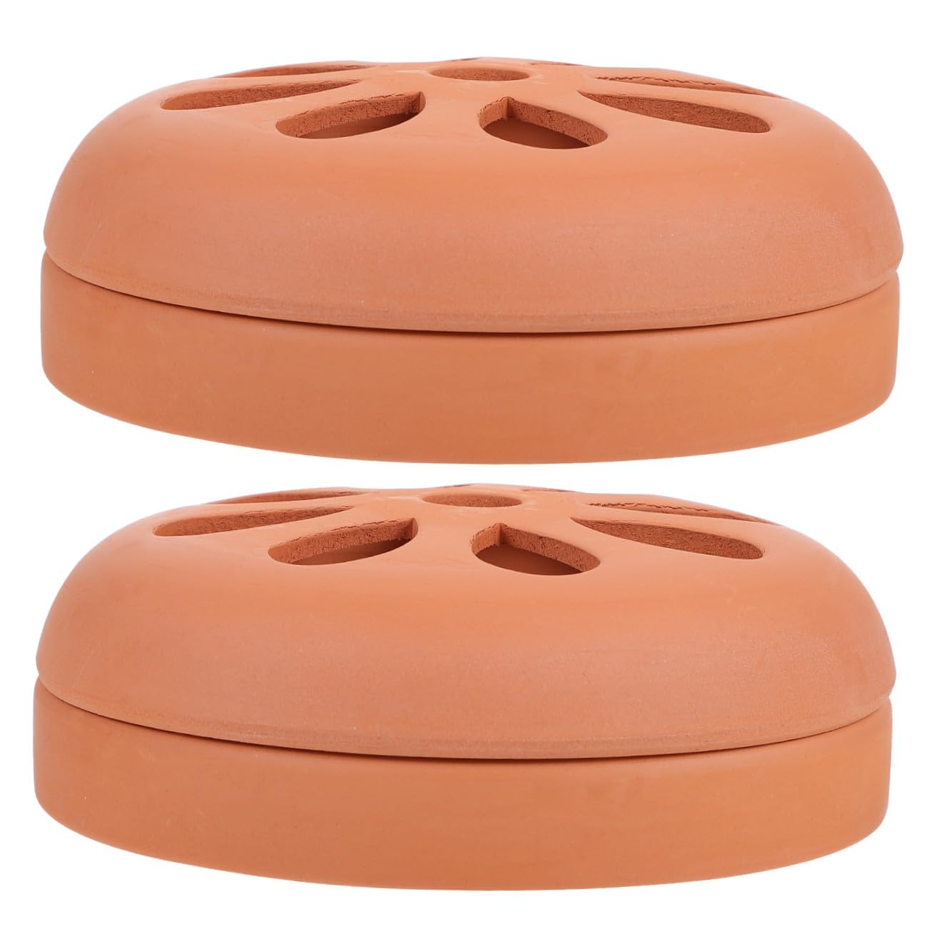 Lurrose Porta Zampironi in Terracotta Sicuro per Uso Esterno 2 Pezzi Coperchio Traforato Facile da Pulire per Casa e Escursionismo