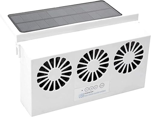 Ventilador de coche con energía solar extractor de automóvil con energía solar radiador de automóvil elimina el olor peculiar dentro del automóvil y