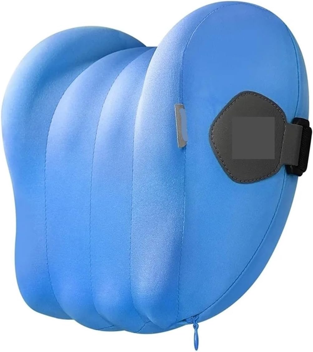Car Headrest Car Neck Pillow Headrest Waist 3D Memory Foam Fit for Seat Support Travel Neck Rest Breathable Car Back Lumbar Cushion Gadget Comfortable (Color : Waist Pillow Grey)
