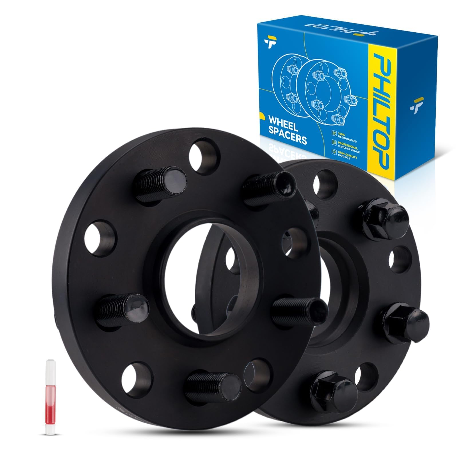 PHILTOP 5x100/5x112 Wheel Spacer, 15mm Hub Centric Wheel Spacers Fit for Tiguan, Taos, Golf, Golf Alltrack, A3, Pas-sat, Tiguan Limited, Thread Pitch M14X1.5 Centre Bore 57.1mm - 2Pcs-picture-19