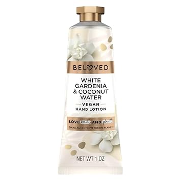 Love Beauty And Planet Beloved White Gardenia & Coconut Water Vegan Hand Lotion, 1 oz Travel Size Moisturizing Hand Cream 1