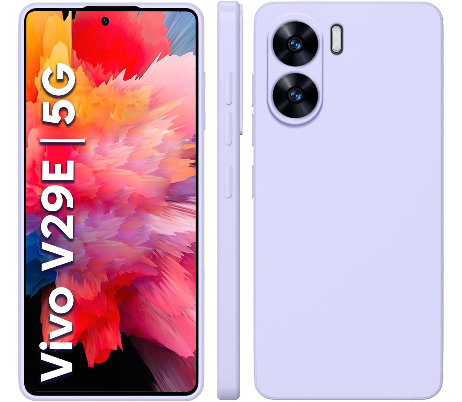 TRUEUPGRADE Compatible with Vivo V29e 5G Back Cover Case, Liquid Silicone Cover, Full Body Protective Cover, Shockproof, Slim Phone Cover, Anti-Scratch Soft Microfiber Lining - Purple (B0CTFDLZQ3) Amazon Price History, Amazon Price Tracker