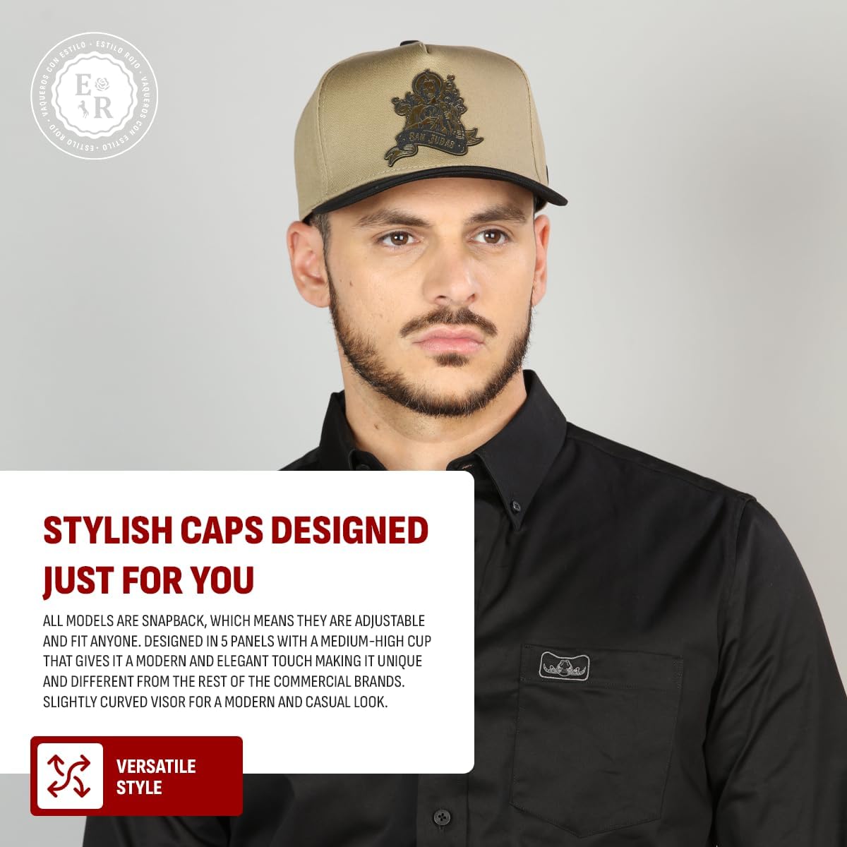 Culiacan Saint Jude Khaky Snapback Hats for Men - Premium Men's Hats & Caps, Khaky Baseball Cap for Men and Women, Gorra para Hombre - Adjustable Size - Image 3