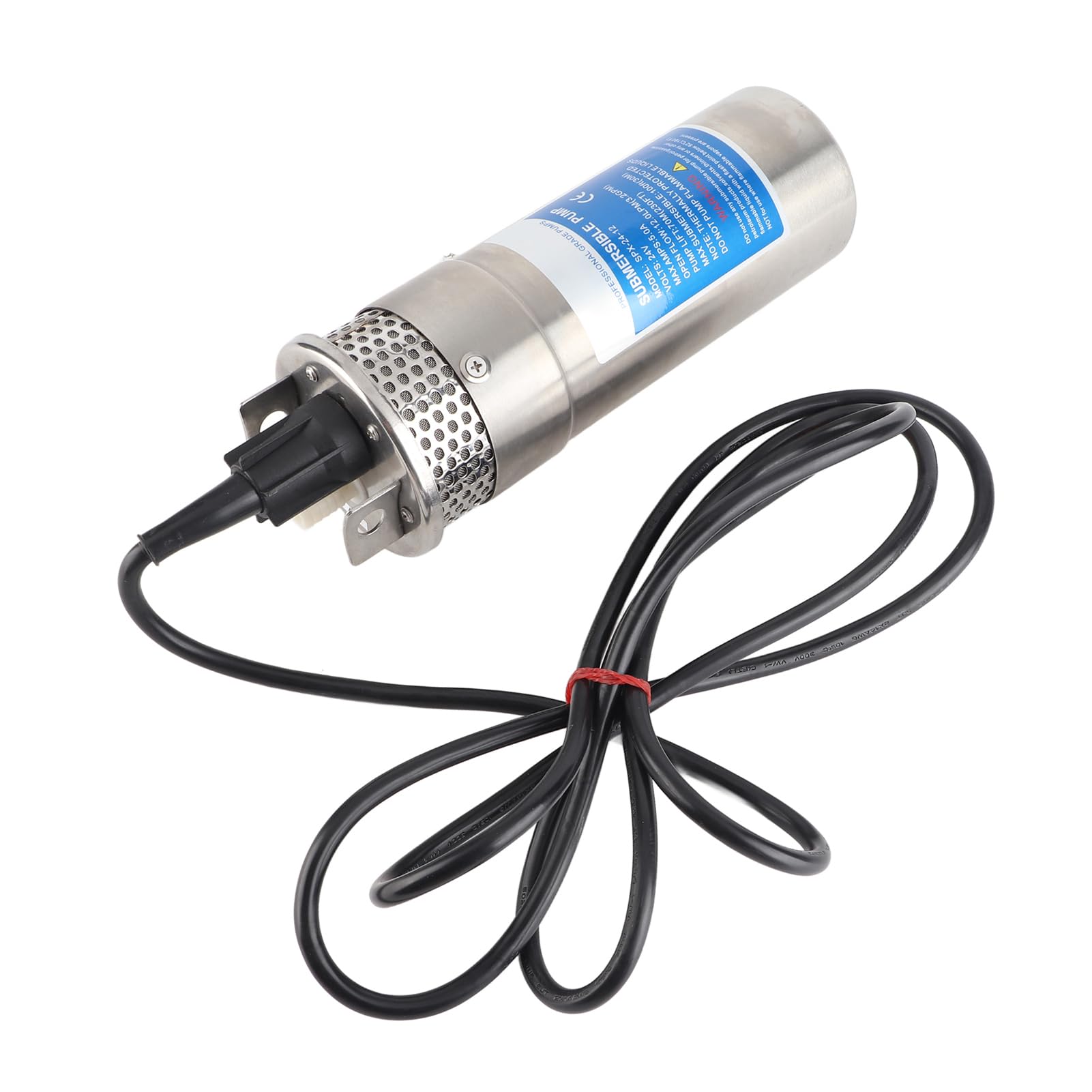 Bomba de agua de pozo sumergible de 24 V, bomba de refuerzo solar Bomba de pozo de acero inoxidable Bomba de refuerzo sumergible Bomba de agua de jardín para uso industrial, riego