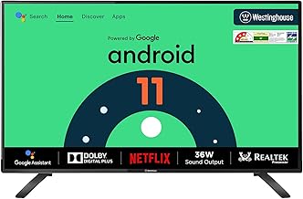 Westinghouse 43 inch (106 cm)  W2 Series Certified WH43FX71 (Black) Android Full HD LED TV